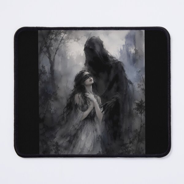 Item preview, Blindfolded Woman Dark Figure Gothic Fantasy Art designed and sold by bellaever.
