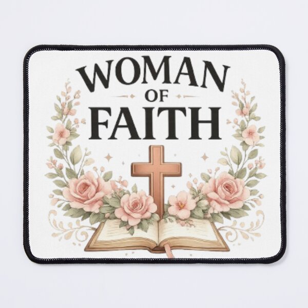 Item preview, Woman of Faith Bible with Roses Illustration designed and sold by Ahmedsyde.