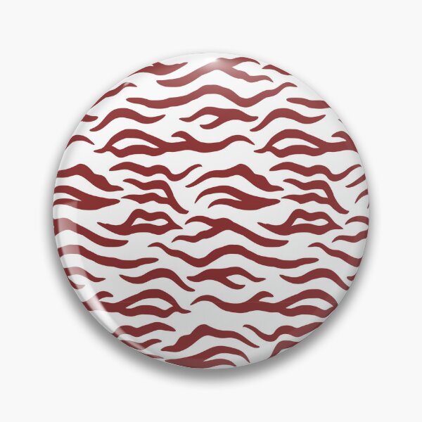 Item preview, White and Brick Red tiger print designed and sold by pattern-archive.