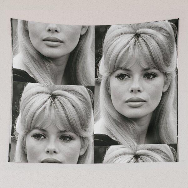 Item preview, Character - Portrait Pensive Gaze Offbeat BW Elegant designed and sold by Beat-It.