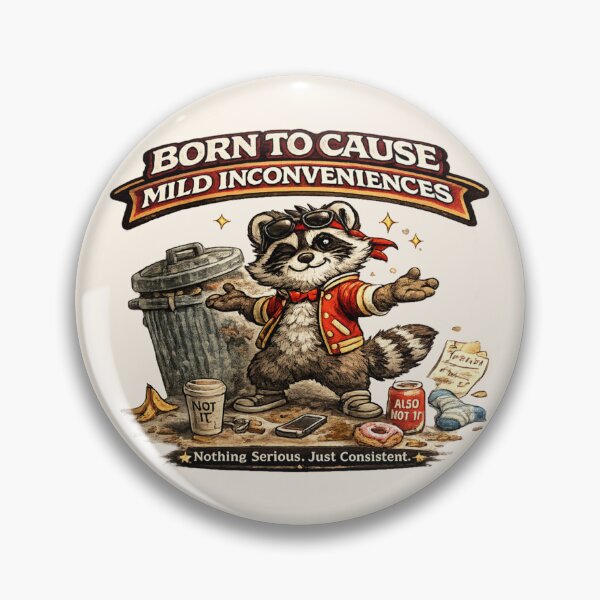 Item preview, Funny Trash Panda Born To Cause Mild Inconveniences - Nothing Serious, Just Consistent designed and sold by legendaryskins.