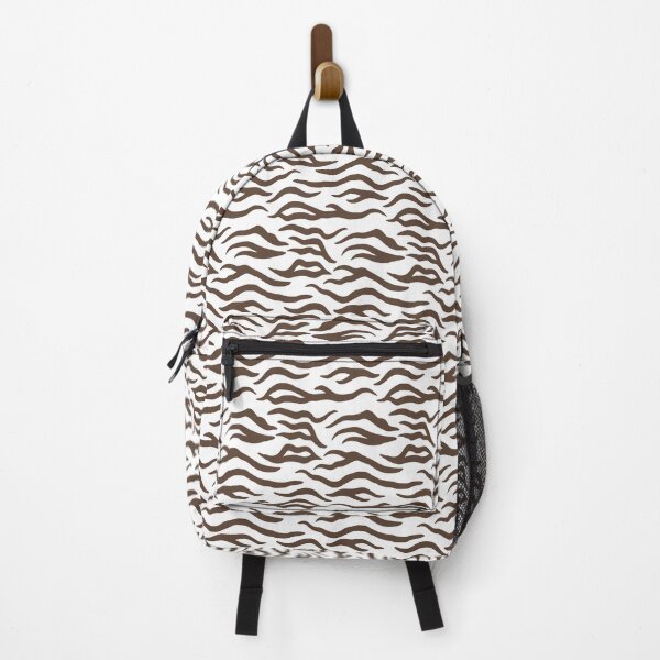 Item preview, White and Brown tiger print designed and sold by pattern-archive.
