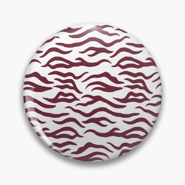 Item preview, White and Burgundy tiger print designed and sold by pattern-archive.