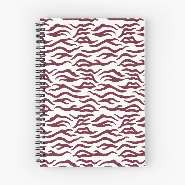 Item preview, White and Burgundy tiger print designed and sold by pattern-archive.
