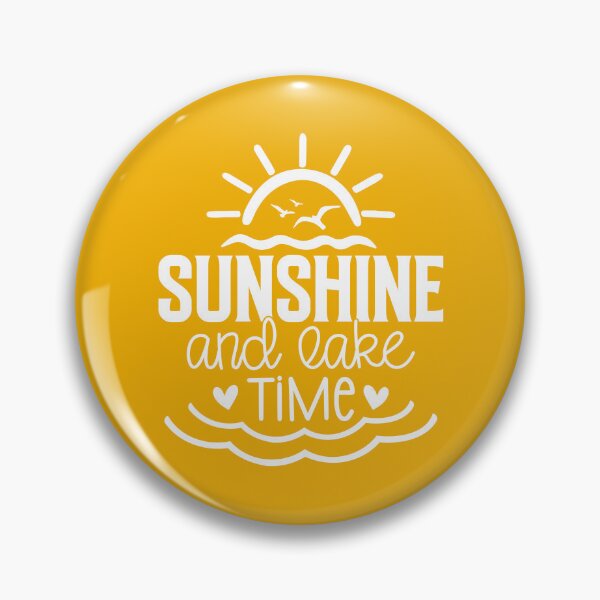 Item preview, Sunshine and Lake Time – Summer Lake Life white Design designed and sold by EmeraldeaArt.