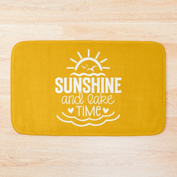 Item preview, Sunshine and Lake Time – Summer Lake Life white Design designed and sold by EmeraldeaArt.