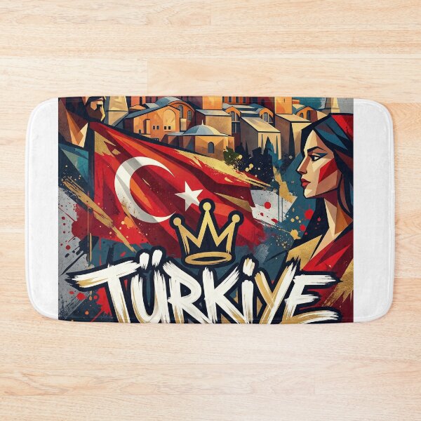 Item preview, Türkiye Turkey Istanbul Cubist Art Poster | Hagia Sophia Blue Mosque Bosphorus | ZK PRO designed and sold by zalakopro.