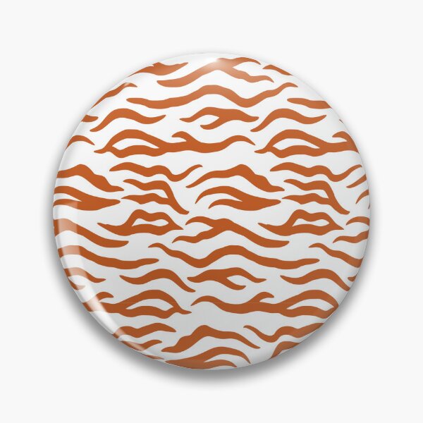 Item preview, White and Burnt Orange tiger print designed and sold by pattern-archive.