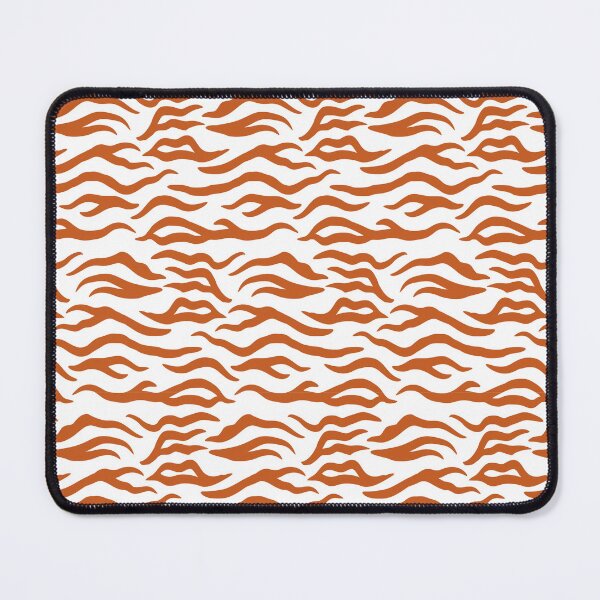 Item preview, White and Burnt Orange tiger print designed and sold by pattern-archive.