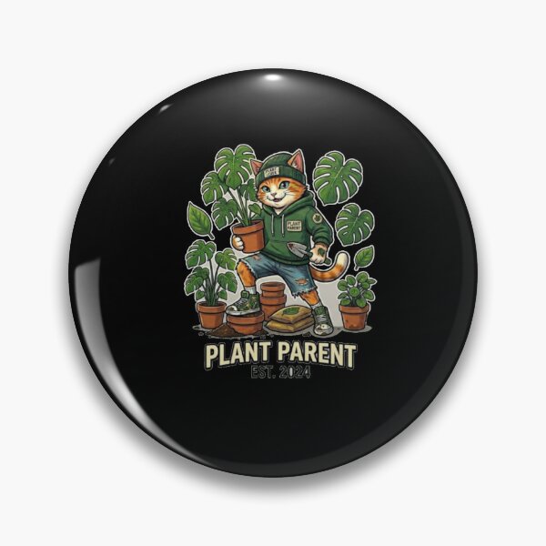Item preview, Plant Parent Cat - Cute Aesthetic Gardening Urban Jungle designed and sold by Wild Horizon Studio.