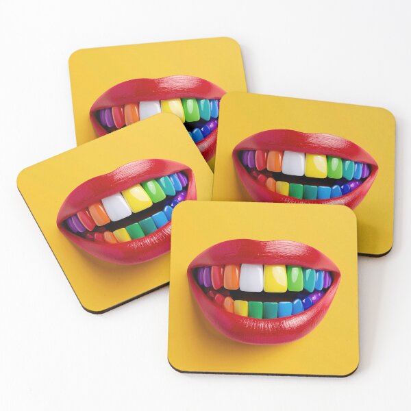 Item preview, Colorful Rainbow Teeth – Creative Dentistry & Dental Art Design designed and sold by WordPlayStudio.