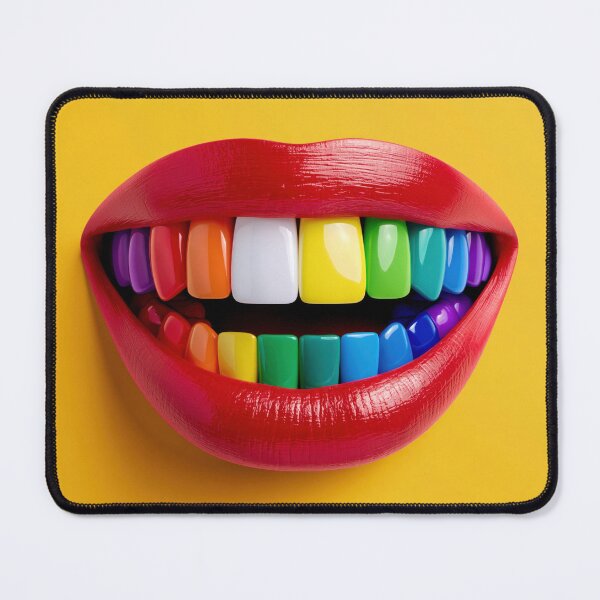 Item preview, Colorful Rainbow Teeth – Creative Dentistry & Dental Art Design designed and sold by WordPlayStudio.