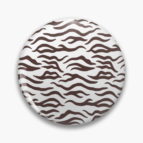 Item preview, White and Chocolate tiger print designed and sold by pattern-archive.