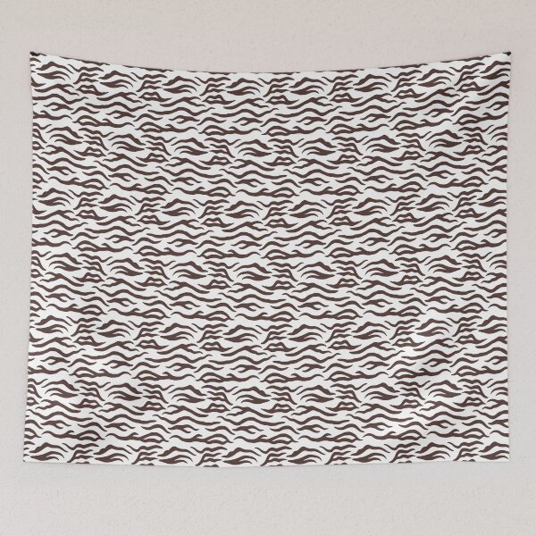 Item preview, White and Chocolate tiger print designed and sold by pattern-archive.