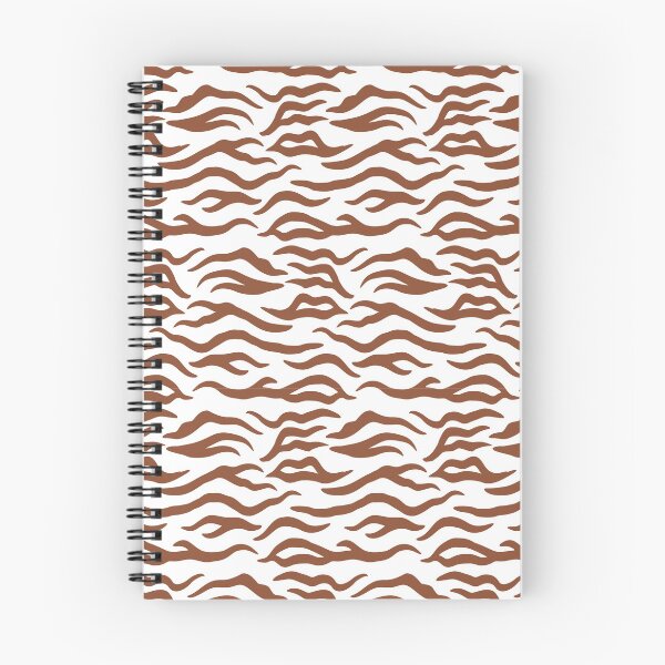 Item preview, White and Copper tiger print designed and sold by pattern-archive.