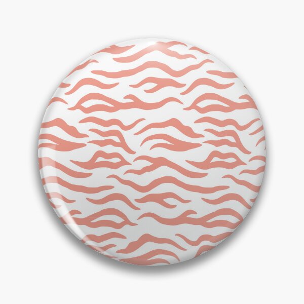 Item preview, White and Coral tiger print designed and sold by pattern-archive.