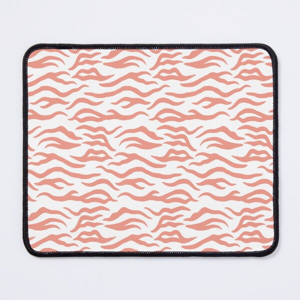 Item preview, White and Coral tiger print designed and sold by pattern-archive.
