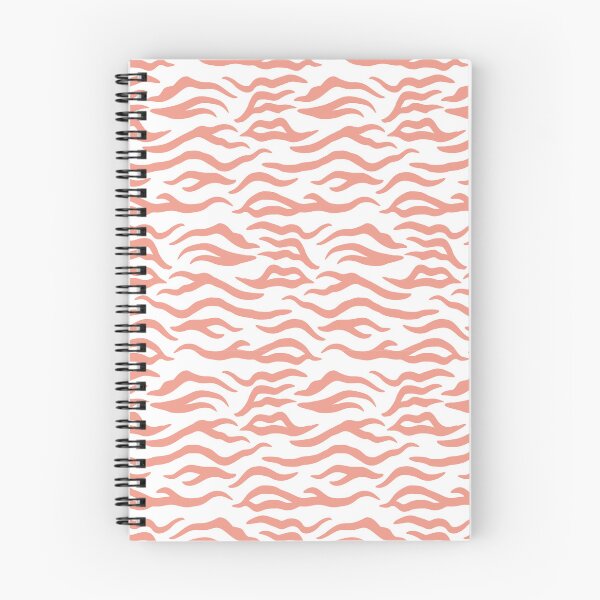 Item preview, White and Coral tiger print designed and sold by pattern-archive.