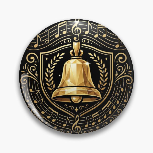 Item preview, Majestic Golden Handbell Choir Musician Emblem designed and sold by DuckOddity.
