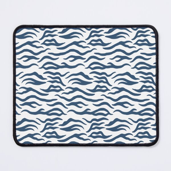 Item preview, White and Denim tiger print designed and sold by pattern-archive.