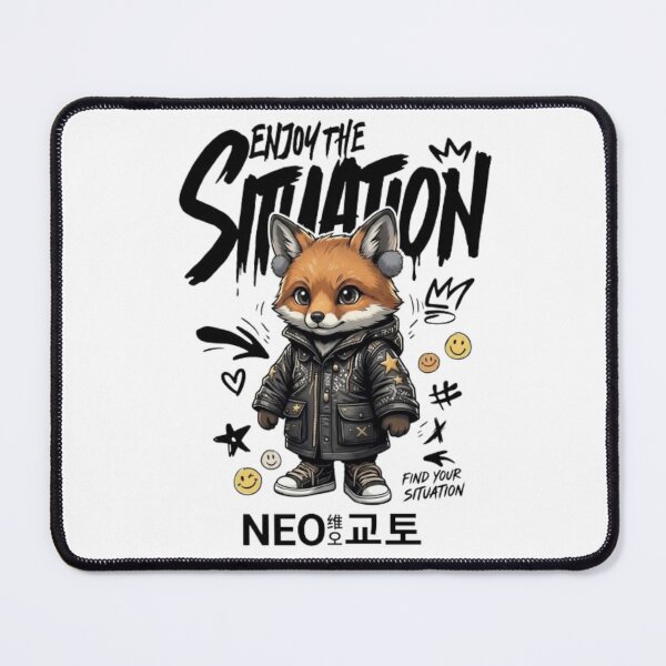 Item preview, Stylish fox in streetwear jacket illustration designed and sold by Ahmedsyde.