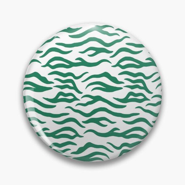 Item preview, White and Green tiger print designed and sold by pattern-archive.