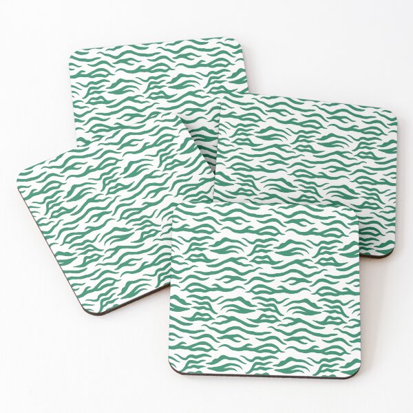 Item preview, White and Green tiger print designed and sold by pattern-archive.