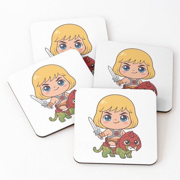 Item preview, Retro Fantasy Warrior Battle Chibi Cartoon Style designed and sold by What you are is Beautiful.