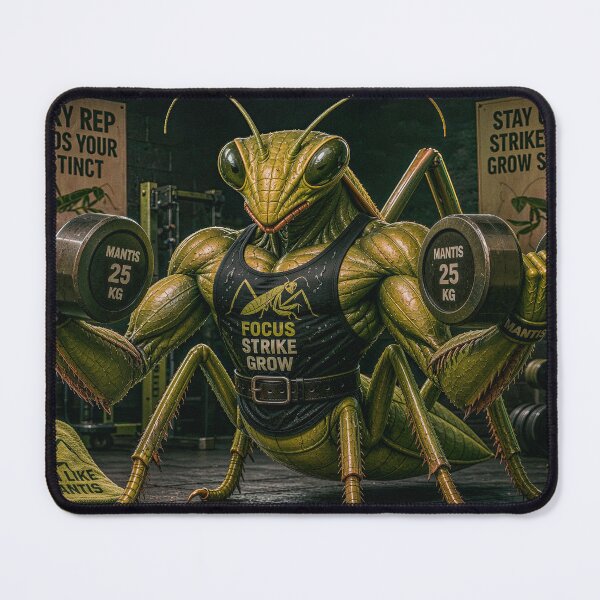 Item preview, Muscular Grasshopper in the Gym Weightlifting designed and sold by JaN44Fotografia.