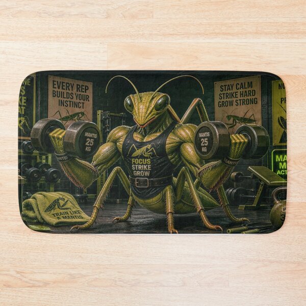 Item preview, Muscular Grasshopper in the Gym Weightlifting designed and sold by JaN44Fotografia.