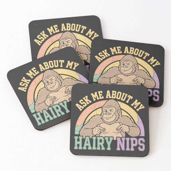 Item preview, Hairy Nips - Sassy Retro Gorilla designed and sold by Beanster-nl.