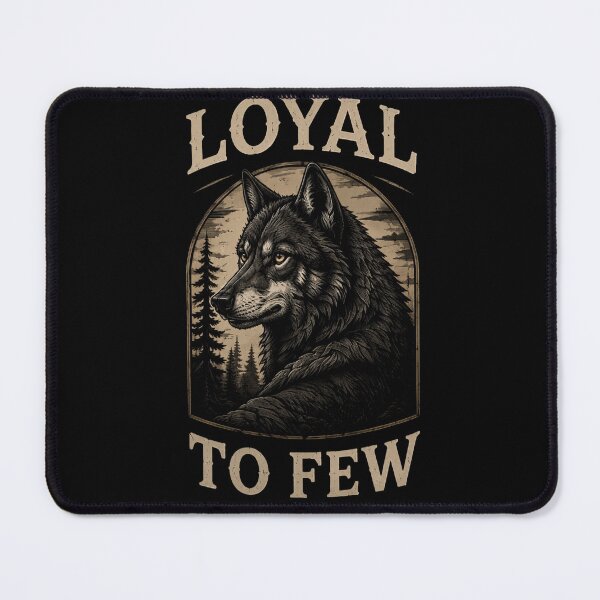 Item preview, Loyal To Few Wolf – Vintage Lone Wolf Design designed and sold by KAIGEN7.