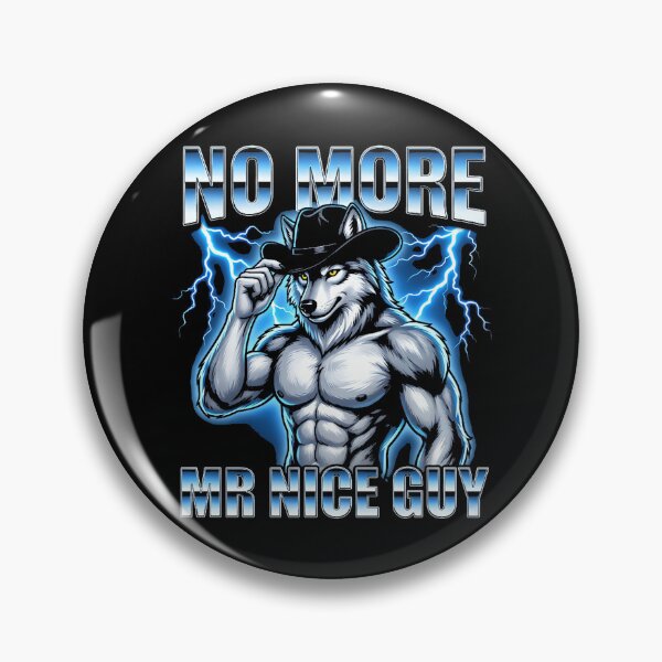 Item preview, No More Mr. Nice Guy - Funny Wolf Meme Guys Novelty Cool Men designed and sold by AmazingPics001.