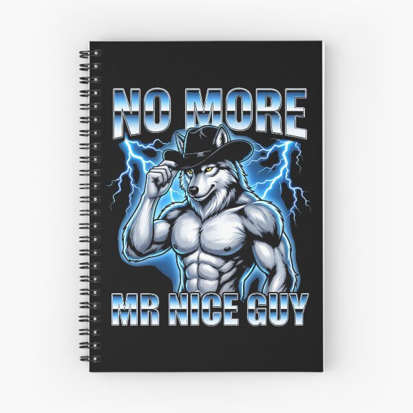 Item preview, No More Mr. Nice Guy - Funny Wolf Meme Guys Novelty Cool Men designed and sold by AmazingPics001.
