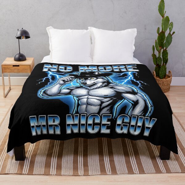 Item preview, No More Mr. Nice Guy - Funny Wolf Meme Guys Novelty Cool Men designed and sold by AmazingPics001.