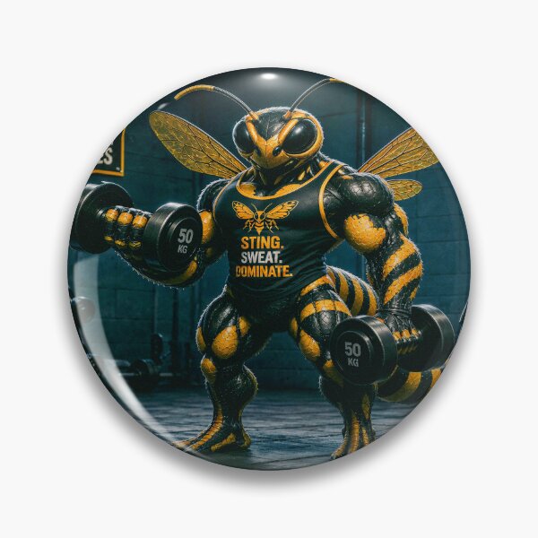 Item preview, Muscular Wasp at the Gym Weightlifting designed and sold by JaN44Fotografia.