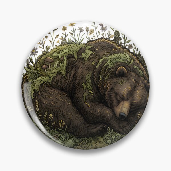 Item preview, Sleeping Bear Overgrown Wildflowers Moss Art designed and sold by MossMirrorArt.
