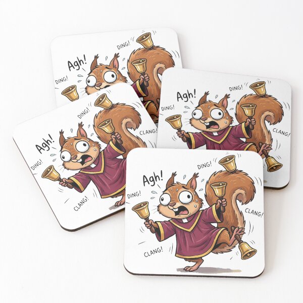 Item preview, Funny Handbell Choir Squirrel Musician Joke designed and sold by DuckOddity.