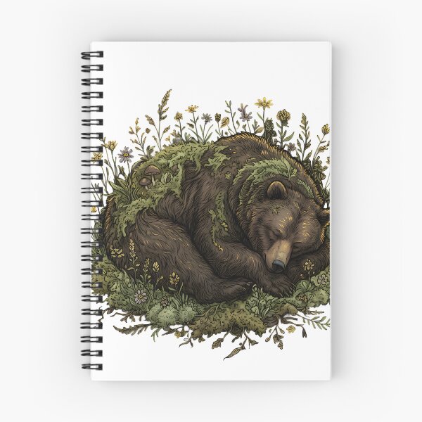 Item preview, Sleeping Bear Overgrown Wildflowers Moss Art designed and sold by MossMirrorArt.