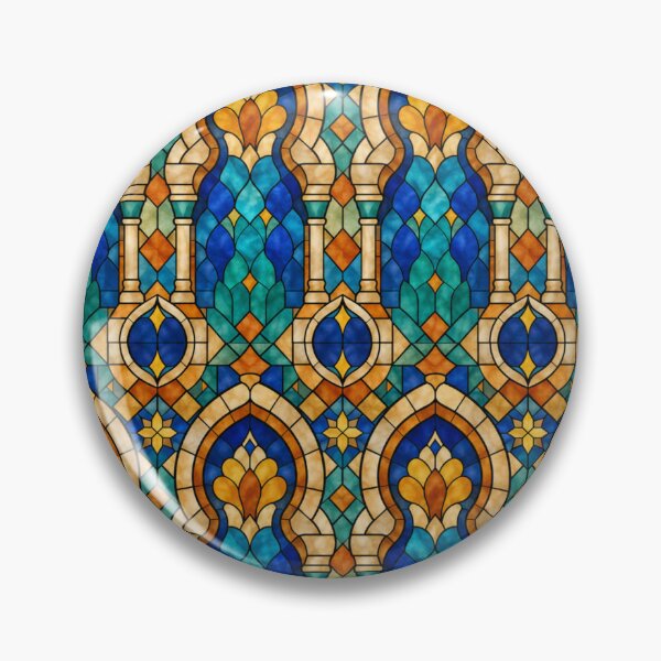 Item preview, Moorish Arches Stained Glass Pattern designed and sold by Dresut.