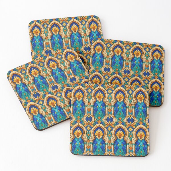 Item preview, Moorish Arches Stained Glass Pattern designed and sold by Dresut.
