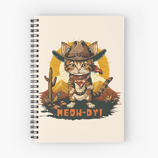 Item preview, Cowboy Cat Meow-dy Funny Retro Western Desert Tee designed and sold by daila70.