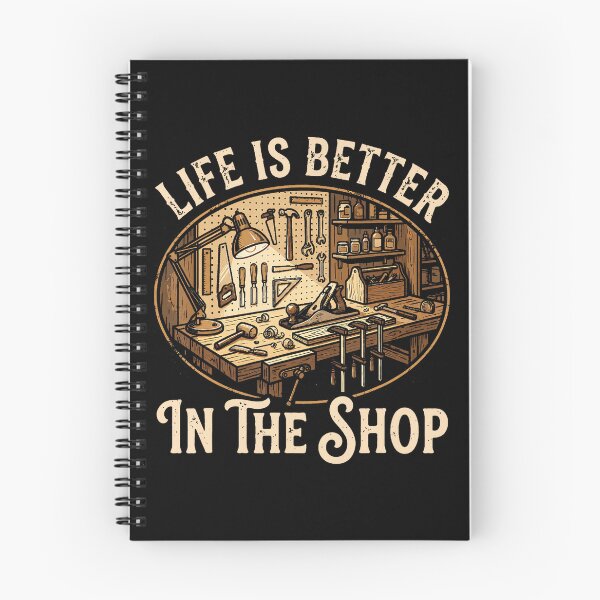 Item preview, Life Is Better In The Shop Woodworking Workshop Art designed and sold by AmazingPics001.