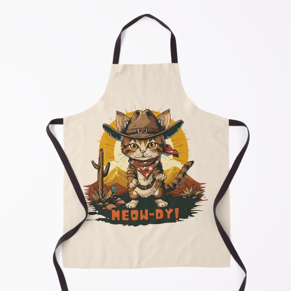 Item preview, Cowboy Cat Meow-dy Funny Retro Western Desert Tee designed and sold by daila70.