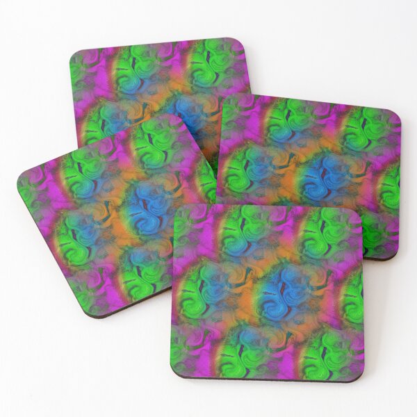 Item preview, Bright Neon Psychedelic Waves of Color designed and sold by catzwerk.
