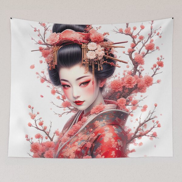 Item preview, Crimson Harmony and Cherry Blossoms designed and sold by ZenGrooves.