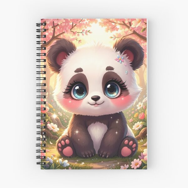 Item preview,  Magical Baby Panda in a Cherry Blossom Garden designed and sold by Dragonfly-Magic.