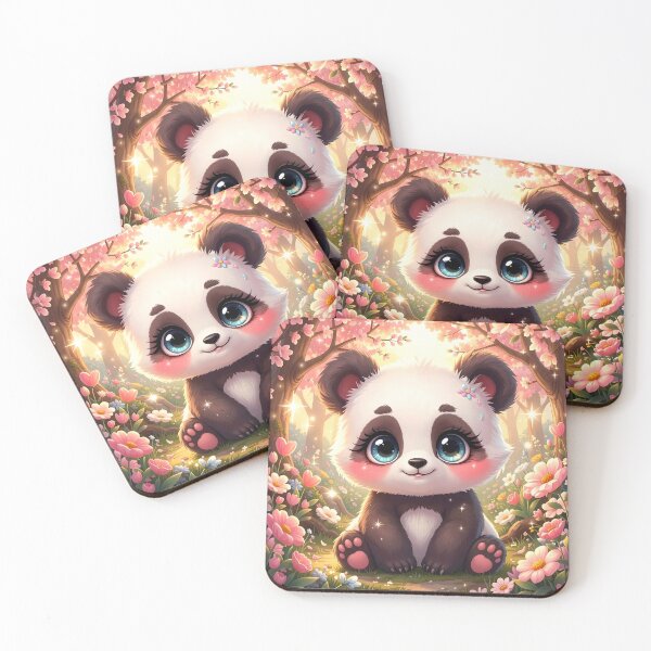 Item preview,  Magical Baby Panda in a Cherry Blossom Garden designed and sold by Dragonfly-Magic.
