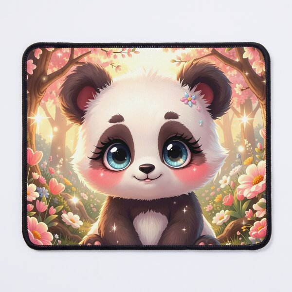 Item preview,  Magical Baby Panda in a Cherry Blossom Garden designed and sold by Dragonfly-Magic.