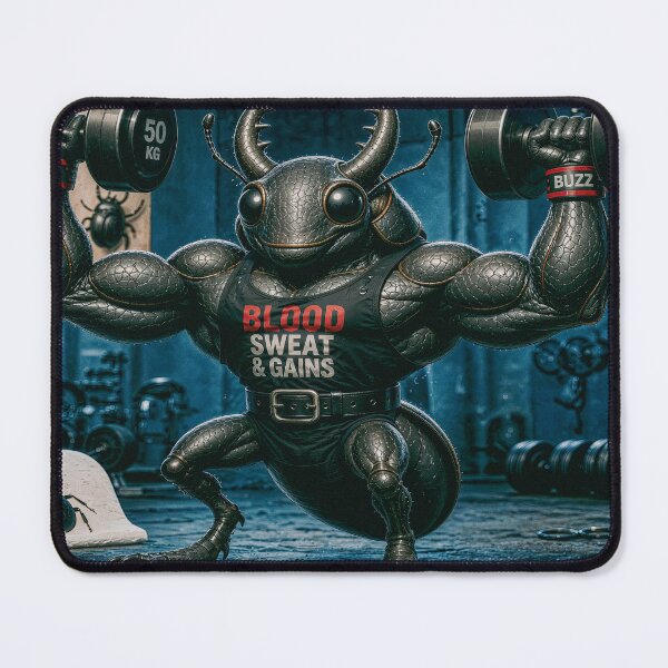 Item preview, Muscular Beetle in the Gym Weightlifting designed and sold by JaN44Fotografia.